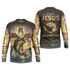 Maxcorners Even Jesus Had a Fish Story - Personalized Christian Fishing UPF Shirt