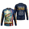 Maxcorners Hooked On Jesus - Fisher of Men Shirt, Fishing UPF Shirts, Funny Fishing Shirt