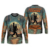 Maxcorners Bigfoot Saw Me Fishing But Nobody Believes Him Funny Sasquatch Fishing SPF Shirt For Men