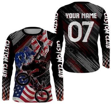 Maxcorners Riding Racewear American Cycling Customize Name 3D Shirts