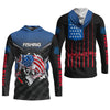 Maxcorners Largemouth Bass Fishing Patriotic Fishing Shirt, SPF Shirt For Men, Presents For Fishermen