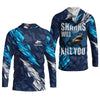 Maxcorners Sharks Will Kill You Performance Fishing Shirts, SPF Shirt For Men, Presents For Fishermen