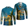 Maxcorners Reel In A Cold One Bass Light Beer And Fishing SPF Shirt, Funny Fishing Shirt, Fishing Shirts For Men
