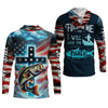 Maxcorners I Will Make You Fishers Of Men Christian Patriotic Fishing Shirt, Fishing UPF Shirts, Fishing Gifts For Men