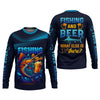 Maxcorners Fishing And Beer What Else Is There SPF Shirt For Men, Men's Fishing Shirt, Men's Fishing Shirt