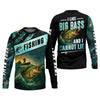 Maxcorners I Like Big Bass And I Cannot Lie Shirt, Funny Fishing T-shirt, SPF Shirt For Men, Gift For Fisherman