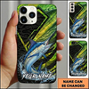 Maxcorners Geometric Scale Custom Name Fishing Phone Case