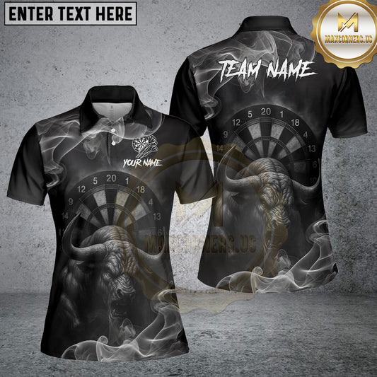 Maxcorners Darts Bullseye Smoke Personalized Name, Team Name 3D Shirt