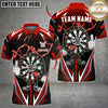 Maxcorners Darts Shirt Funny Dartboard Lightning Multioptions Personalized Name, Team Name Unisex 3D Shirt (4 Colors)