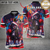 Maxcorners Bowling Shirt Street Wolf Graffiti Urban Style Multioptions Personalized Name, Team Name Unisex 3D Shirt (4 Colors)