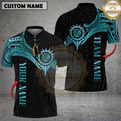 Maxcorners Darts Golden Tribal Pattern Multicolor Options Personalized Name, Team Name 3D Shirt (4 Colors)