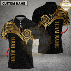 Maxcorners Darts Golden Tribal Pattern Multicolor Options Personalized Name, Team Name 3D Shirt (4 Colors)
