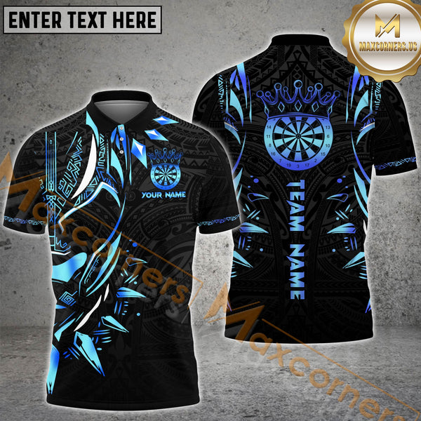 Maxcorners Golden Darts Royal Pattern Multicolor Options Personalized Name, Team Name 3D Shirt (6 Colors)
