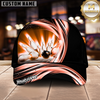 Maxcorners Bowling Strike Dynamic Swirl Multicolor Options Personalized Name, Team Name 3D Cap