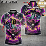 Maxcorners Darts Jersey American Liberty Eagle Fire Design Multicolor Options Personalized Name, Team Name 3D Shirt (4 Colors)