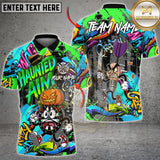 Maxcorners Dart Shirt Halloween Cartoon Graffiti Style Multioptions Personalized Name, Team Name Unisex 3D Shirt (4 Colors)