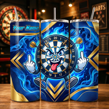 Maxcorners Darts Funny Dartboard Personalized Name 3D Cup