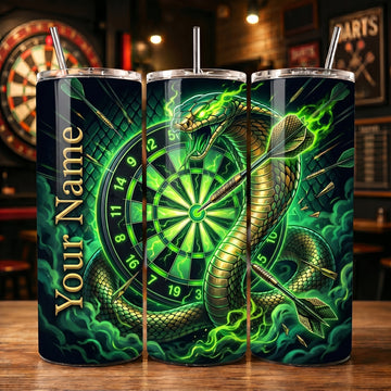 Maxcorners Darts Emerald Cobra Personalized Name 3D Cup