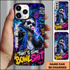 Maxcorners Bowling Panda Graffiti Multicolor Personalized Name 3D Phone Case