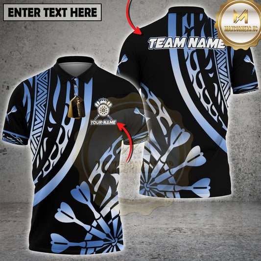 Maxcorners Darts Premium Multicolor Options Personalized Name, Team Name 3D Shirt (4 Colors)