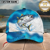 Maxcorners Fishing Water Burst Fish Multiple Options Personalized Name 3D Cap (12 Fish Species)