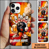 Maxcorners Funny Bowling Beer Drunk Cartoon Multicolor Personalized Name 3D Phone Case