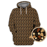 Maxcorners  Sasquatch Pattern Golf Shirt, Bigfoot Golf Shirt For Golfer, Crazy Golf Shirt For Men