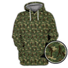 Maxcorners Camo Golf Shirt For Golfer, Camo Polo Shirt, Pattern Golf Shirt For Veteran, Golf Gift For Men