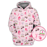 Maxcorners Breast Cancer Golf Shirt, Pattern Golf Shirt, Crazy Golf Shirt For Golfer