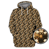 Maxcorners French Bulldog Golf Shirt For Men,Funny Pattern Golf Shirt, Dog Golf Shirt For Golfer