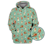 Maxcorners Christmas Golf Shirt, XMAS Golf Shirt, Funny Pattern Golf Shirt For Golfer, Crazy Golf Shirt For Men