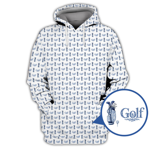 Maxcorners Pattern Golf Shirt, Toile De Jouy Shirt, Funny Golf Shirt For Men, Golf Gift For Golfer