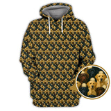 Maxcorners Labrador Golf Shirt For Men, Pattern Dog Golf Shirt For Golfer, Crazy Golf Shirt