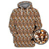 Maxcorners Paw Pattern Golf Shirt For Pet Lover, Funny Golf Polos, Crazy Golf Shirts For Golfers