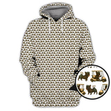 Maxcorners French Bulldog Golf Shirt, Pattern Golf Shirt For Men, Dog Golf Shirt For Golfer, Crazy Golf Shirt