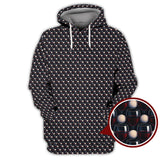 Maxcorners Golf Wine Polos For Golfers, Pattern Golf Shirt, Crazy Golf Shirt For Men