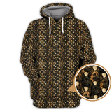 Maxcorners Dog Pattern Golf Shirt For Men, German Shepherd Golf Shirt, Crazy Golf Shirts For Golfer