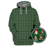 Maxcorners Christmas Golf Shirt, Pattern Golf Shirt For Golfer, Funny Golf Shirt For Men