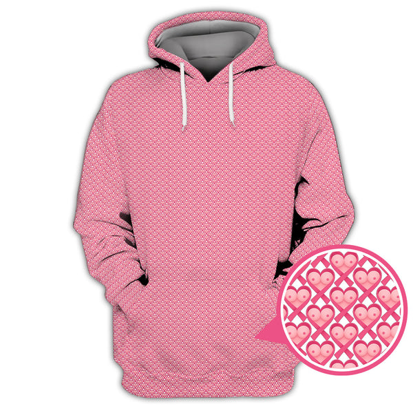 Maxcorners Breast Cancer Golf Shirt, Pink Pattern Golf Shirt, Funny Golf Shirt For Golfer