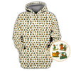 Maxcorners Dachshund Pattern Golf Shirt – Funny Dog Golf Polos For Pet Lovers - Golf Gift For Golfers