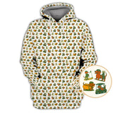 Maxcorners Dachshund Pattern Golf Shirt – Funny Dog Golf Polos For Pet Lovers - Golf Gift For Golfers