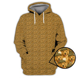 Maxcorners Golden Retriever Golf Shirt, Pattern Golf Shirt, Dog Golf Shirt For Golfers