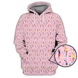 Maxcorners Breast Cancer Golf Shirt, Funny Pattern Golf Shirt, Golf Gift For Golfer