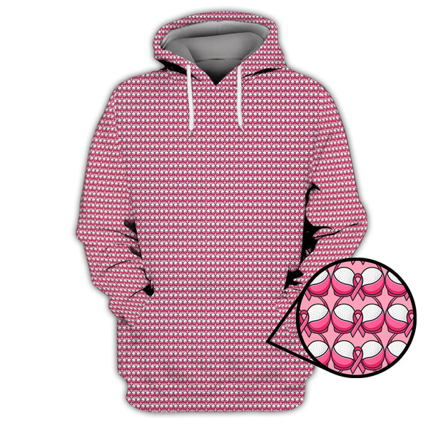 Maxcorners Breast Cancer Pattern Golf Shirt, Pink Golf Shirt, Golf Gift For Golfers, Breast Cancer Golf Shirt