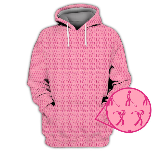 Maxcorners Pattern Golf Shirt, Breast Cancer Golf Shirt For Golfer, Crazy Golf Shirt For Men