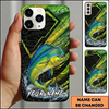 Maxcorners Geometric Scale Custom Name Fishing Phone Case