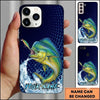 Maxcorners Dynamic Surface Feeding Design Custom Name Fishing Phone Case