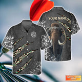 Maxcorners Darts And Mamut Customized Name 3D Hawaiian Shirt