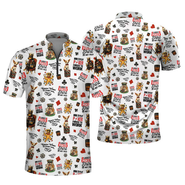 Men's "Dogs Playing Poker" Shirts Funny Pattern In Poker Club - Poker T Shirts Gift for Him