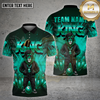 Maxcorners Bowling Shirt Lion King Streetwear Gold Crown Multioptions Personalized Name, Team Name Unisex 3D Shirt